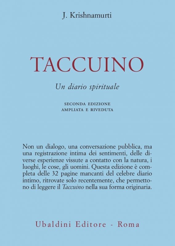 Taccuino. Un diario spirituale