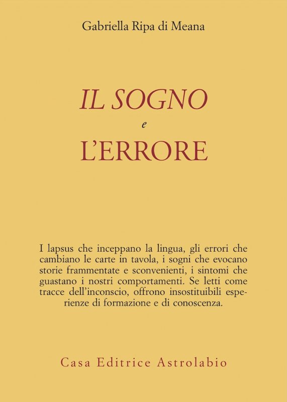 Il sogno e l'errore