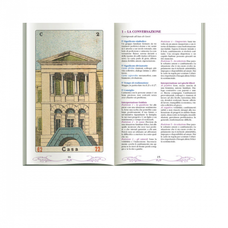 Vera sibilla italiana. Con 52 carte