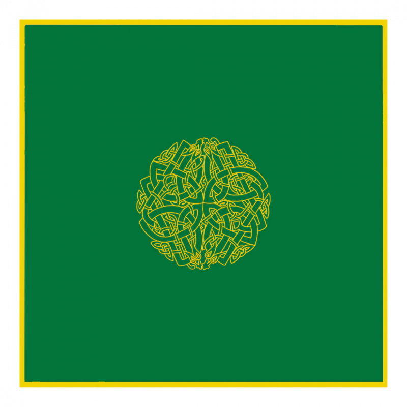 Tappetino per cartomanzia. labirinto celtico