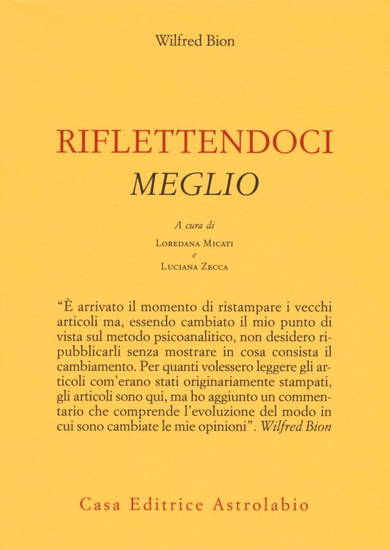 Riflettendoci meglio
