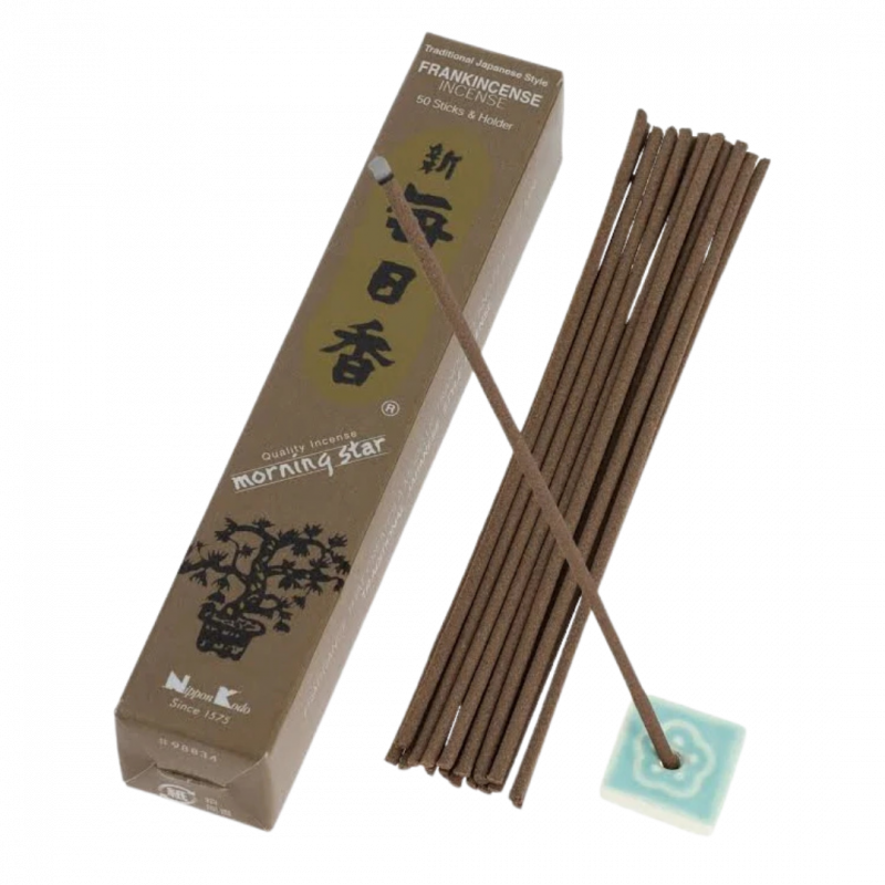 Incenso giapponese morning star frankincenso 50 sticks - 20 gr
