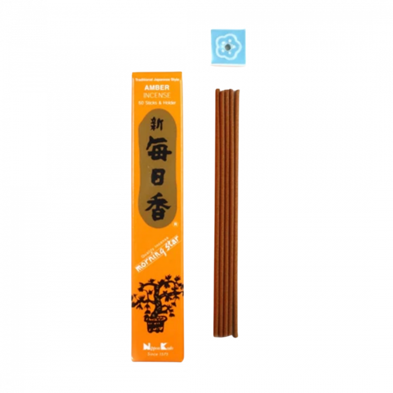 Incenso giapponese morning star ambra 50 sticks - 20 gr