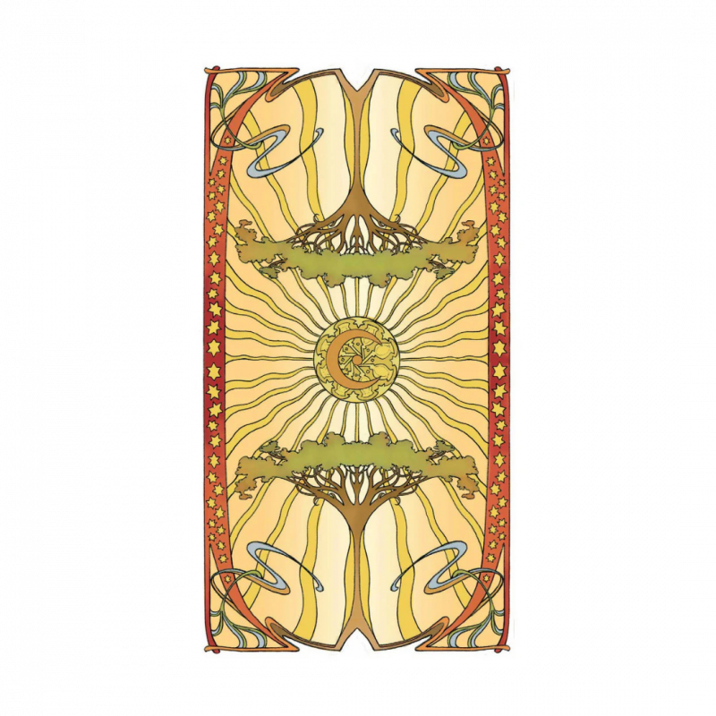 Golden art nouveau tarot