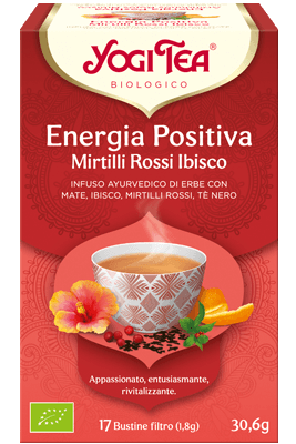 Yogi tea energia positiva mirtilli rossi ibisco - 30,6 gr