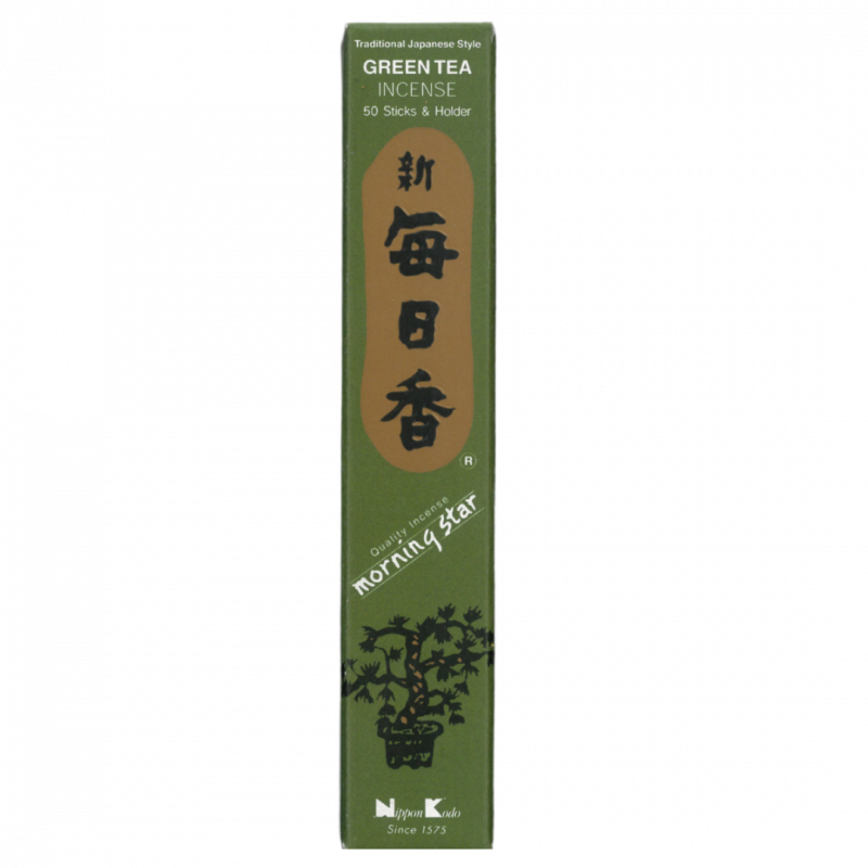 Incenso giapponese morning star te verde 50 sticks - 20 gr
