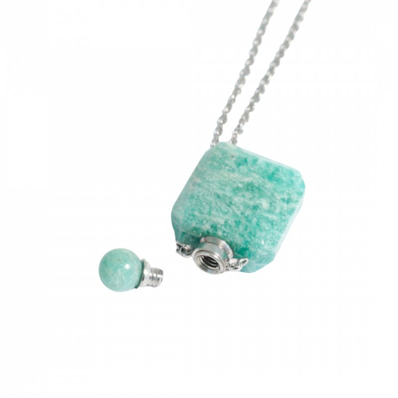 Collana aromaterapia amazzonite