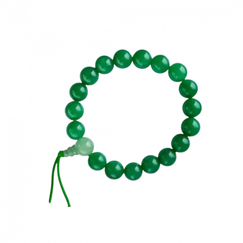 Bracciale energia avventurina verde a sfere