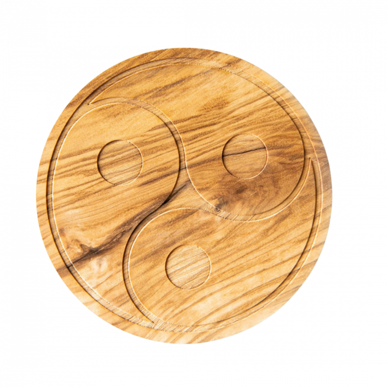 My triune - sottobicchiere in legno 12 cm