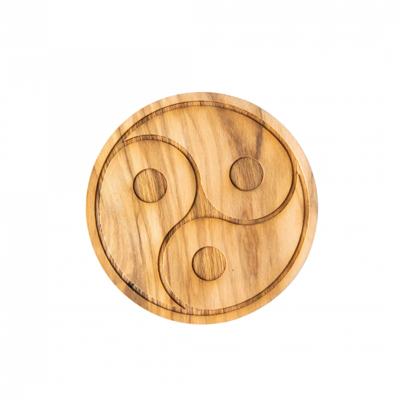 My triune - sottobicchiere in legno 9 cm