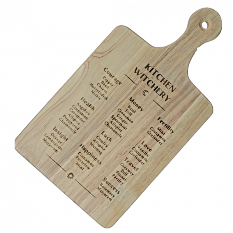 Tagliere inciso cucina magica - 34 x 19 cm