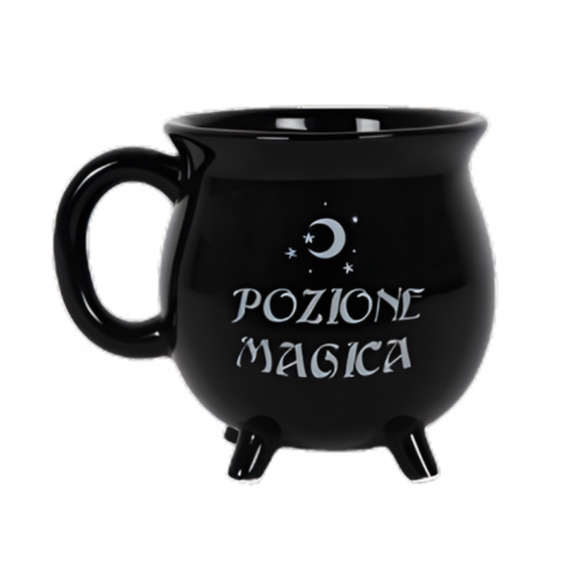 Tazza calderone nera - pozione magica