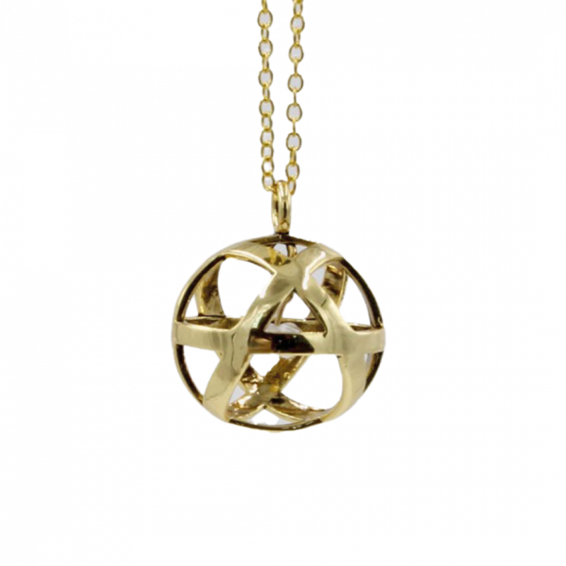 Collana genesa crystal dorata