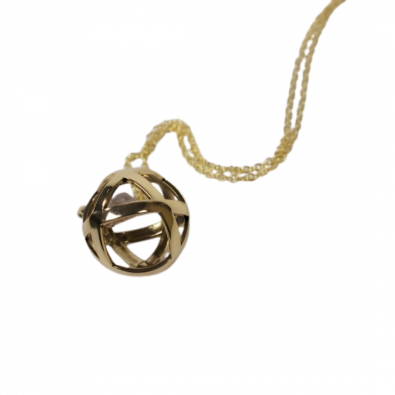 Collana genesa crystal dorata