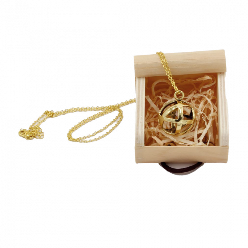 Collana genesa crystal dorata