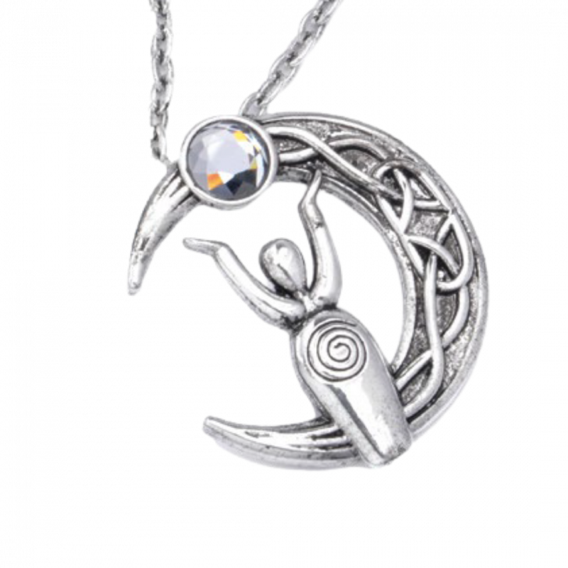 Collana dea madre su luna celtica