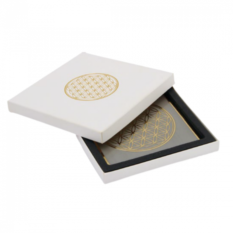 Sottobicchiere fiore della vita - 9 x 9 cm