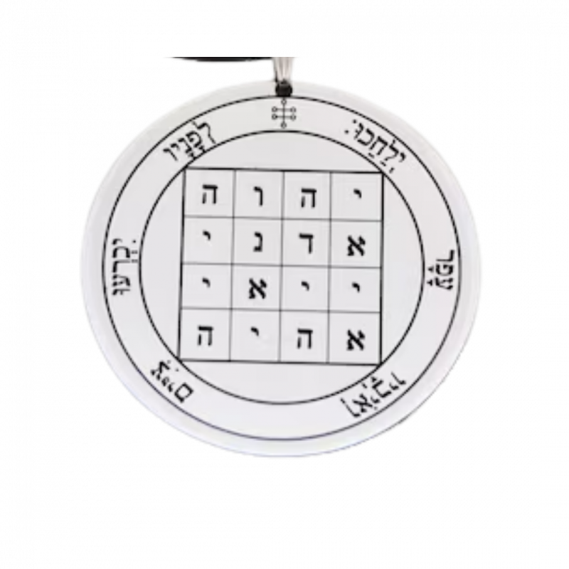 Talismano salomonico primo pentacolo di saturno - arg. 925