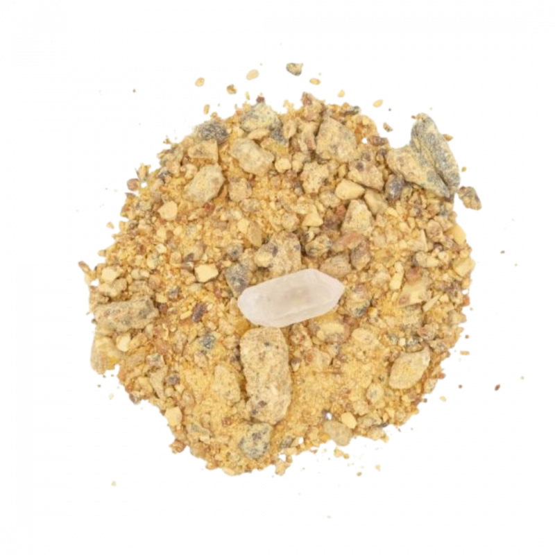 Resina di incenso anima arcangeli gabriel con quarzo ialino - 40 gr