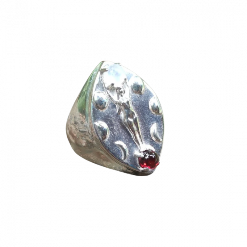 Anello fasi lunari in argento 925