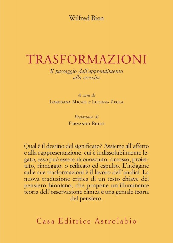 Trasformazioni. Il passaggio dall'apprendimento alla crescita