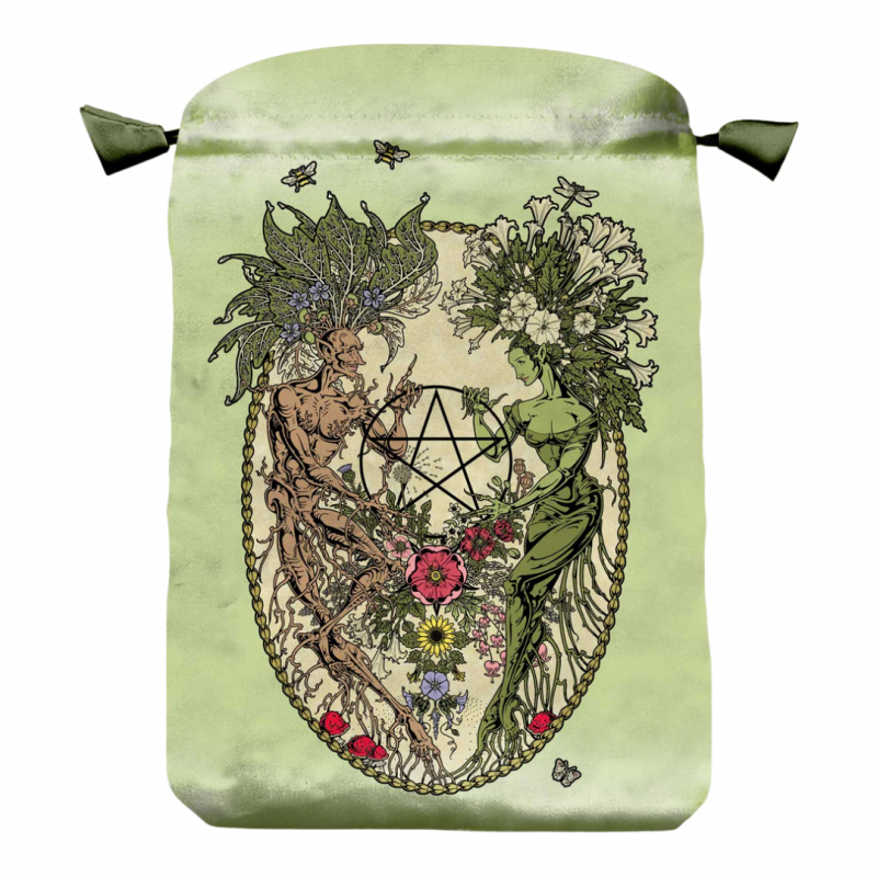 Tarot bag magickal botanical - 15 x 23 cm