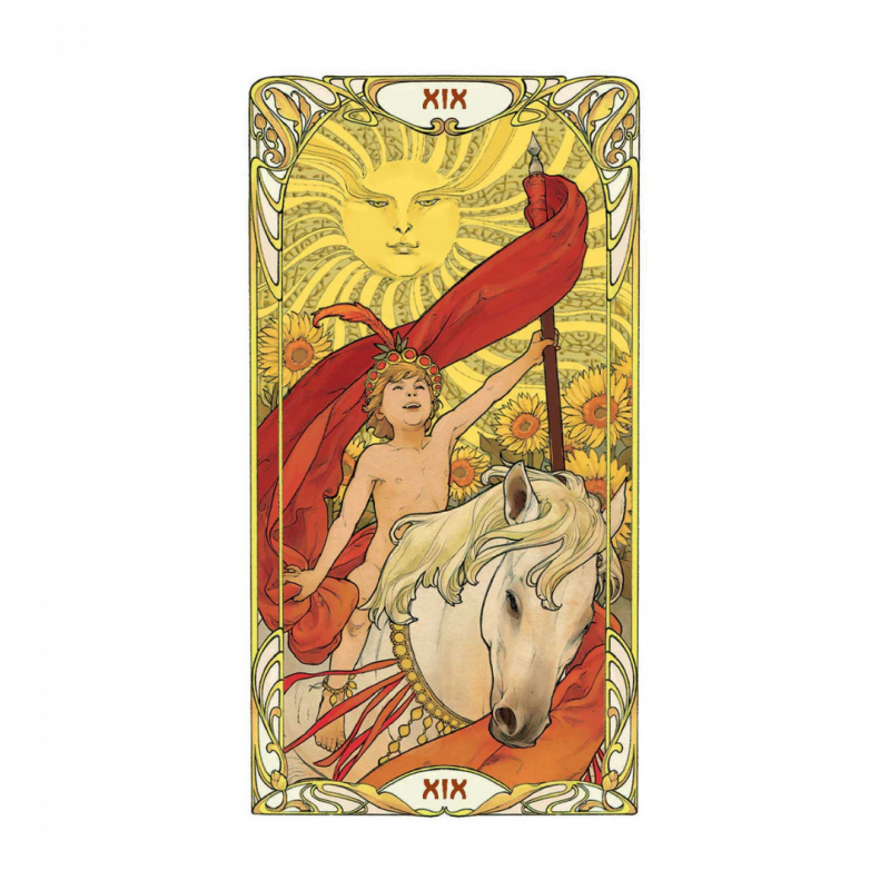 Grandi trionfi - golden art nouveau tarot