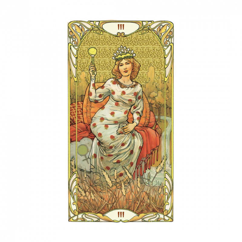 Grandi trionfi - golden art nouveau tarot