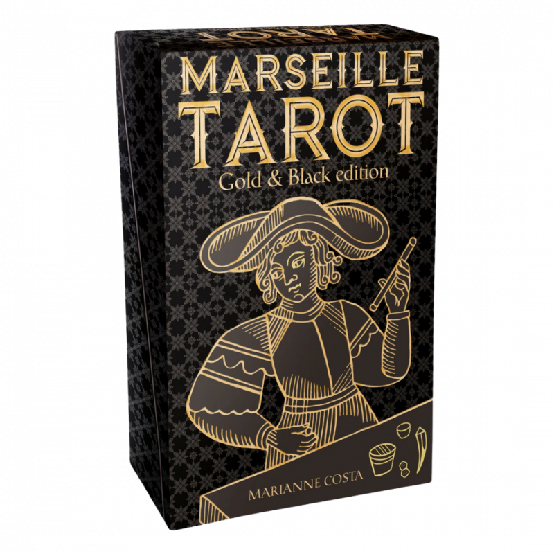 Tarot of marseille gold & black edition. con libro