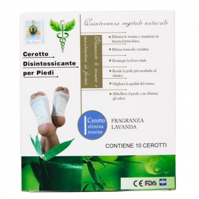 Cerotti detox lavanda per i piedi - 10 pz