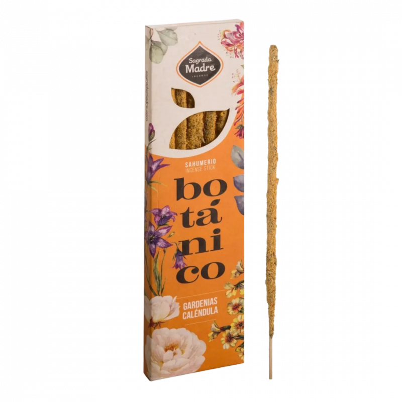 Incenso botanico gardenia e calendula sagrada madre - 6 sticks
