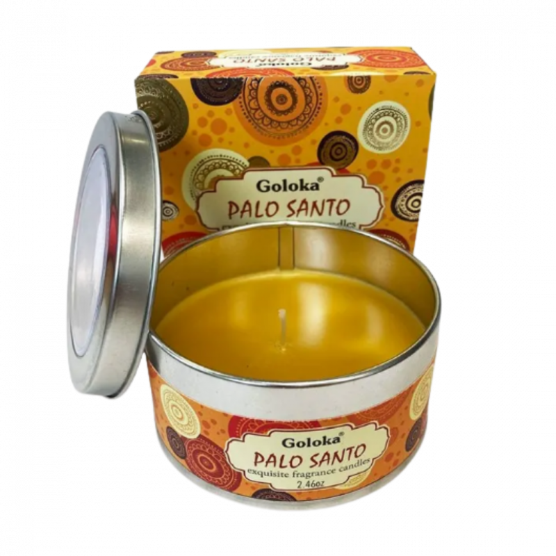 Candela goloka palo santo in cera di soia - 5 h
