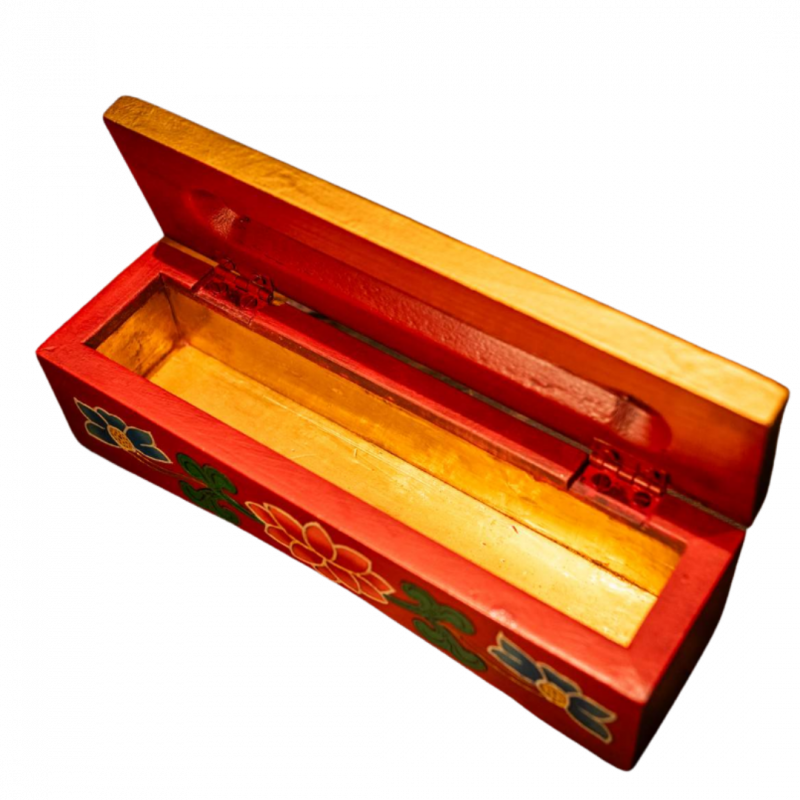 Scatola porta incenso con rilievi - 24 cm