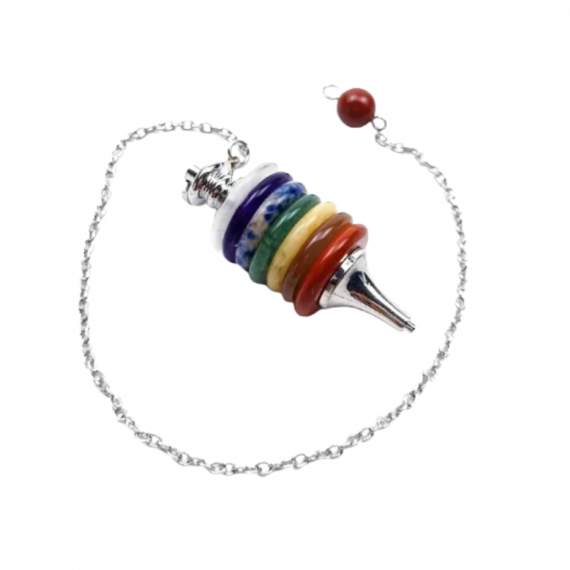 Pendolo in pietra dura - 7 chakra