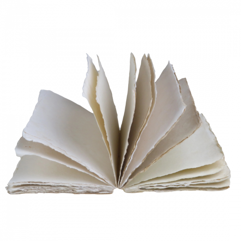 Quaderno bianco in carta pergamena - a5 15x20 cm