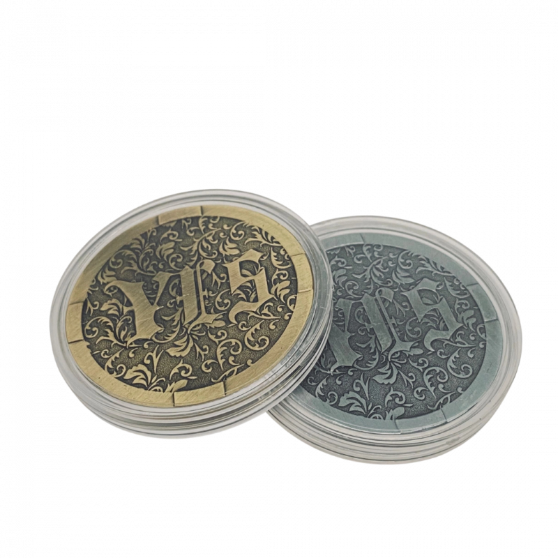 Moneta decisionale si no in lega di zinco - 4 cm