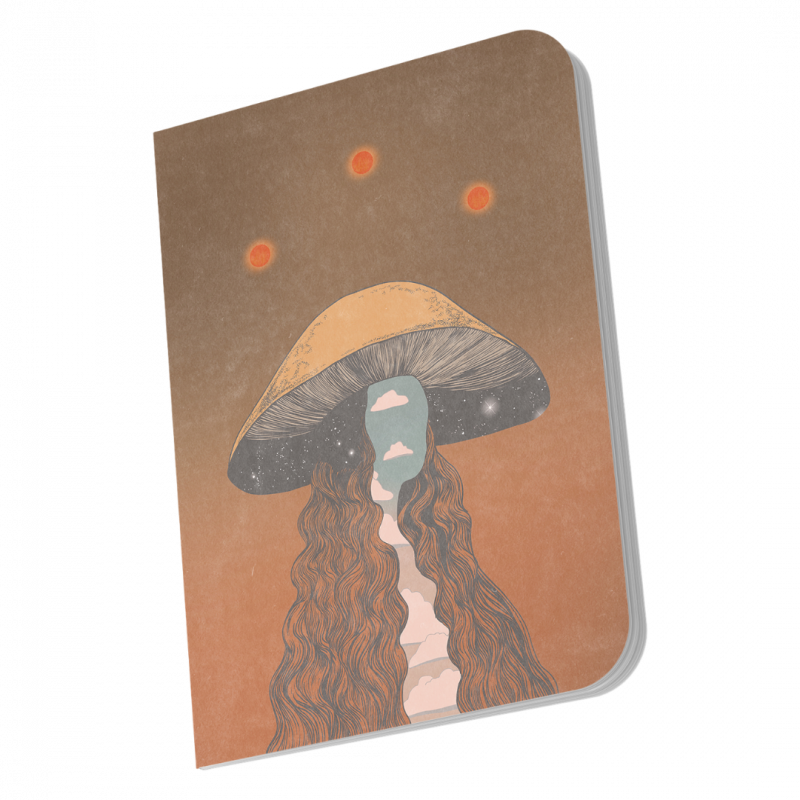 Quaderno mushroom queen - 14,5x21 cm