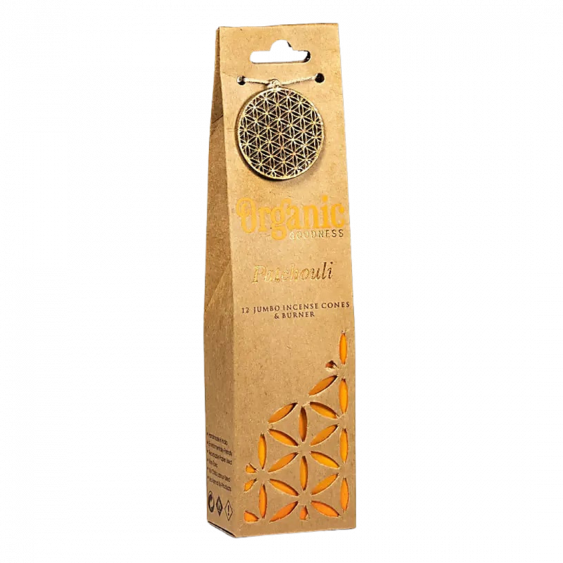 Coni di incenso organic godness patchouli - 72 gr