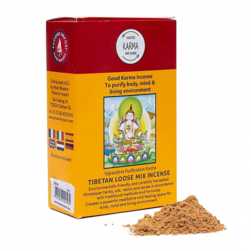 Polvere di incenso tibetano good karma buon karma - 130 gr
