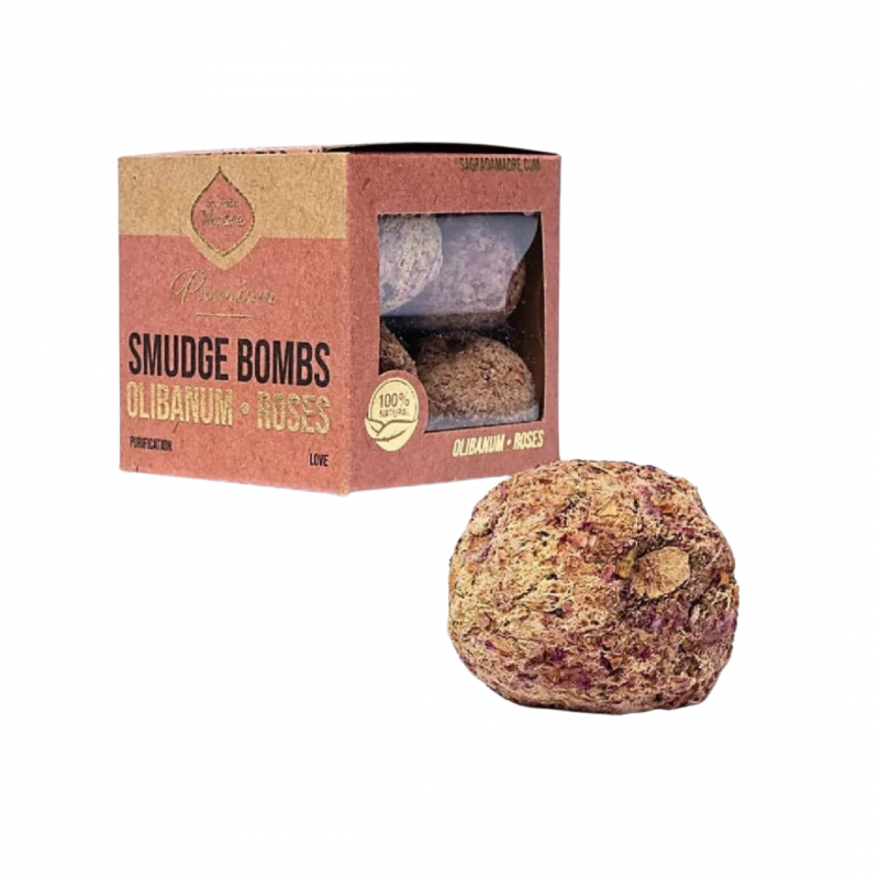 Bombita premium olibano e rosa sagrada madre 8 pz - 65 gr