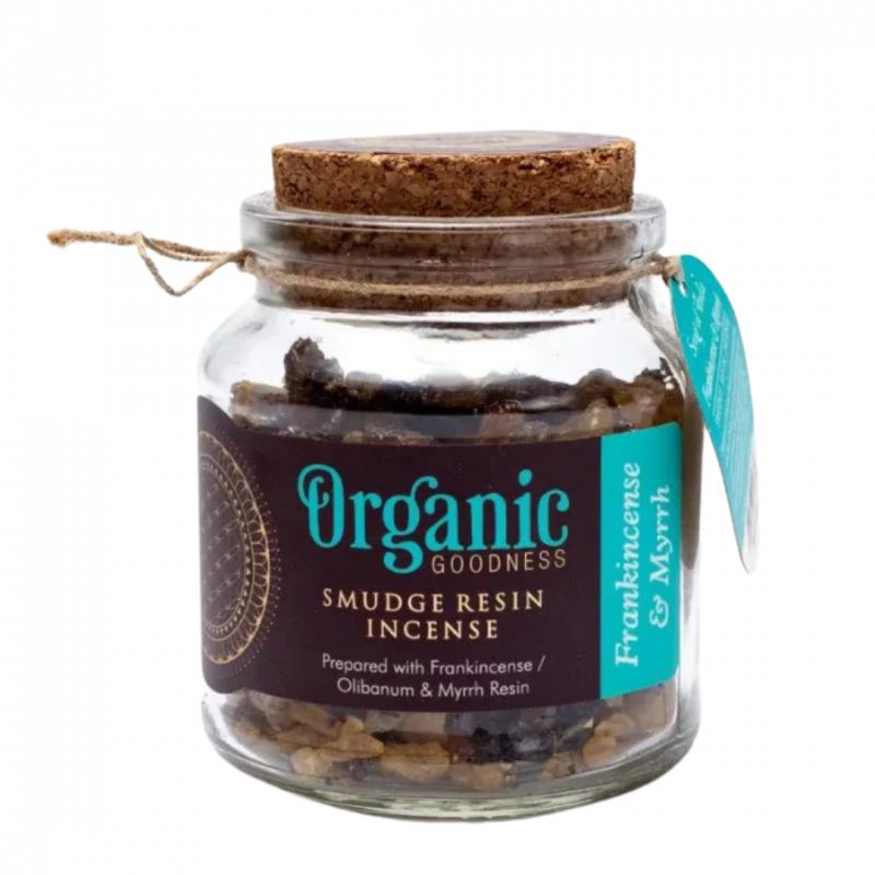 Resina di incenso organic godness franchincenso olibano mirra - 100 gr