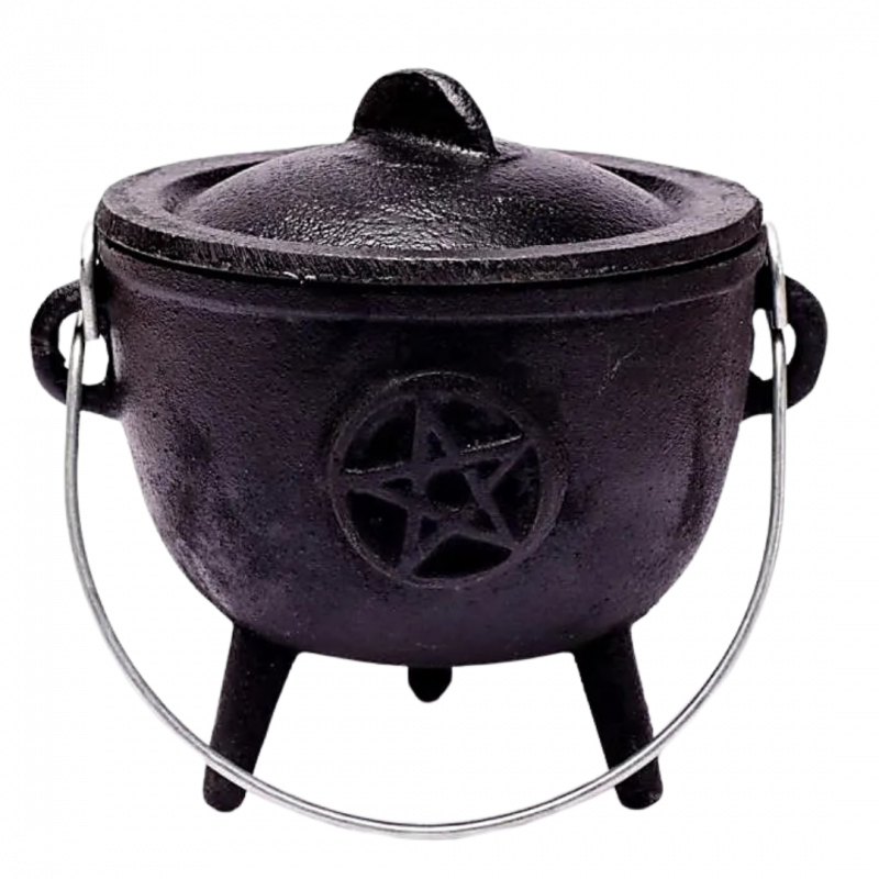 Calderone pentacolo in ghisa grande - 12 cm