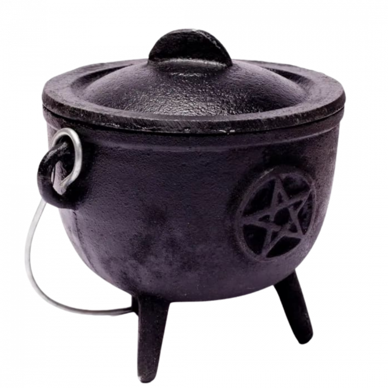 Calderone pentacolo in ghisa grande - 12 cm