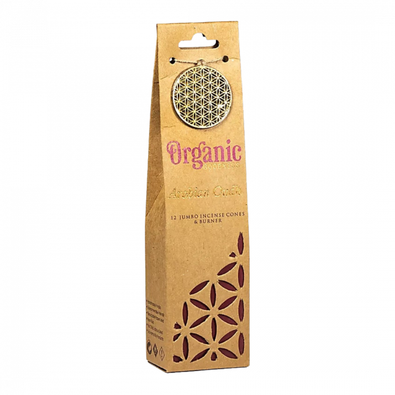 Coni di incenso organic godness arabian oudh - 72 gr