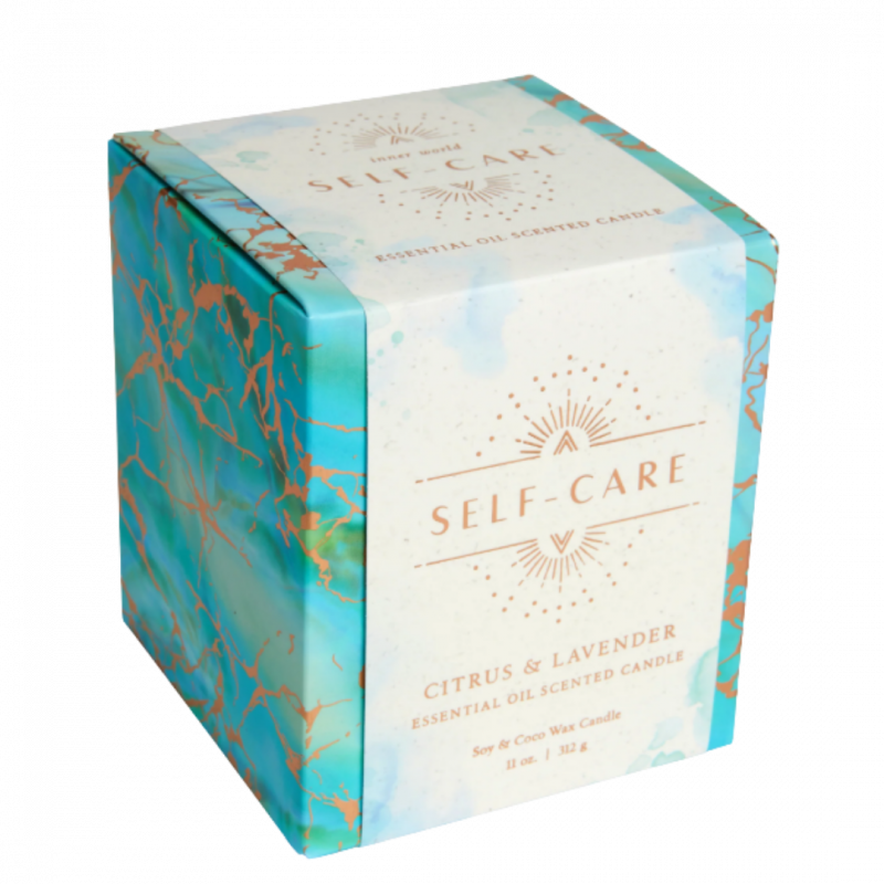 Candela inner world selfcare agrumi e lavanda - 45 h
