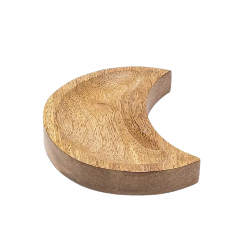 Ciotola a mezza luna in legno di mango - 14 cm