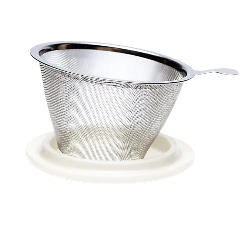 Tazza fasi lunari rosa cn colino e coperchio - 400 ml