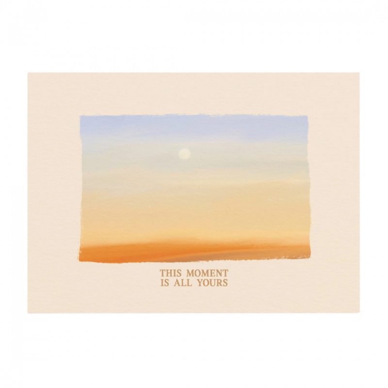 Postcard anna cosma questo momento e' tutto tuo in cartoncino - 15 cm