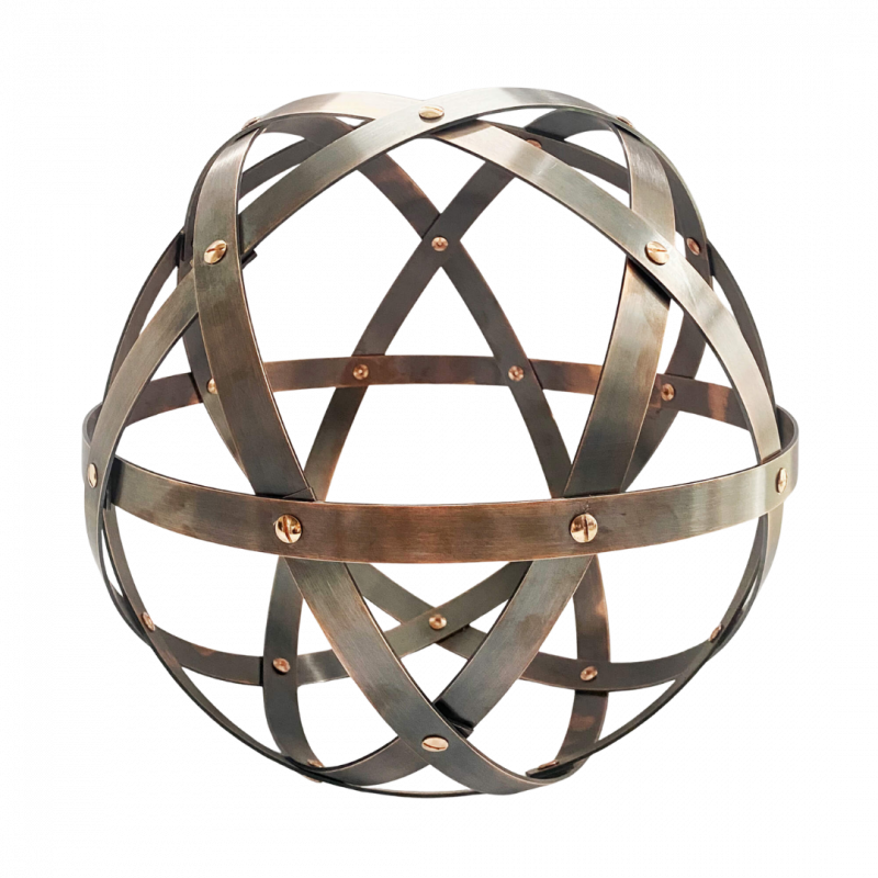 Penta sfera in rame trattato - 33 cm