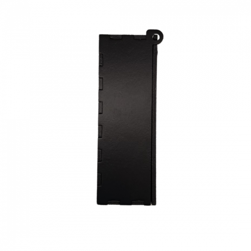 Cofanetto per tarocchi il diavolo in legno inciso nero - 10 x 16 x 5,5 cm